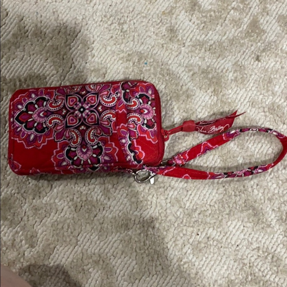 Vera Bradley Red Wristlet Wallet !